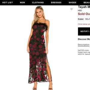 NBD Tayah Maxi Dress NWT